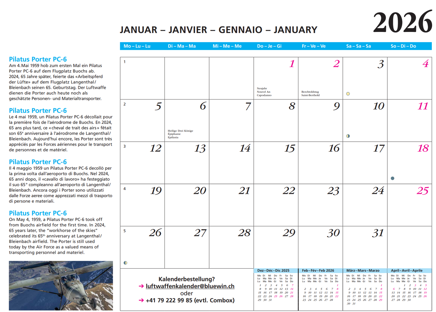 Kalender 2026
